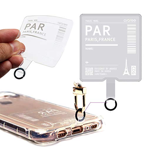 Araree TAG Holder AR19141 External Strap Hole, Strap Holder, Pair with Your Favorite Strap, Anti-Loss, Drops, and Theft