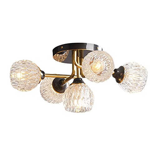 Lustre en cuivre G9 anti-éblouissement pour illuminer un grand salon
