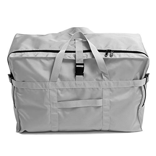 Extra Large Travel Duffel Bag Oversized Carry On Checked Luggage Bag Anti Theft Travel Tote 28'',120L (sliver)