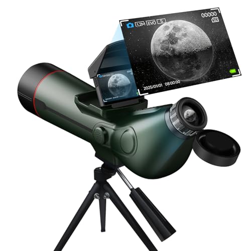 Smart Telescope, Professional Refractor Auto-Focus Portable Digital Electronic Telescopes with 4K Astrophotography Camera, Internal and Externat Dual Screens Spotter for Adults and Beginners