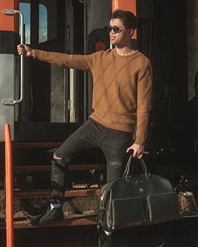 Packs Travel - Kingman Weekender Bag for Women and Men - Large Overnight Travel Tote, Carry On Luggage - 100% Full Grain Vegan Leather, Metal Zippers, Shoulder Strap - TSA and Airline Approved (Brown) 7 Packs Travel - Kingman Weekender Bag for Women and Men - Large Overnight Travel Tote, Carry On Luggage - 100% Full Grain Vegan Leather, Metal Zippers, Shoulder Strap - TSA and Airline Approved (Brown)