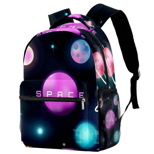 Sac à dos d'école galaxie multicolore 29.4x20x40cm pour adolescents