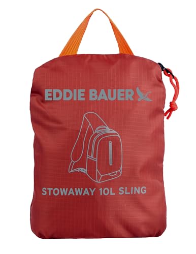 Image of Eddie Bauer Stowaway Packable Sling Bag | Travel | Outdoor | Lightweight | Compact | Ripstop Nylon, Maroon-10L