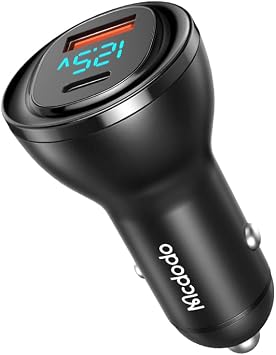 Mcdodo Cc-5670 95W 1Xtype-C 1Xusb Giri li Dijital G stergeli Ara   akmak  arji, Siyah