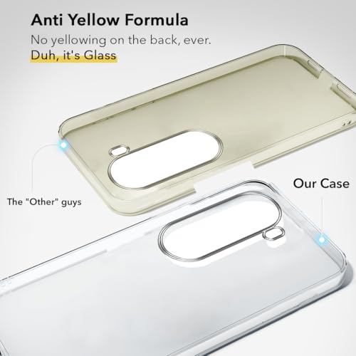 Image of Jkobi Lifetime Anti-Yellow Clear Back Cover Case for Vivo iQOO Z9s (Sleek Hard Crystal | Shockproof and Camera Protection)