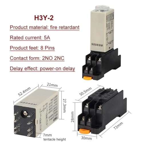 Relais H3Y-4 24V pour programmation de tableau électrique maison - 4