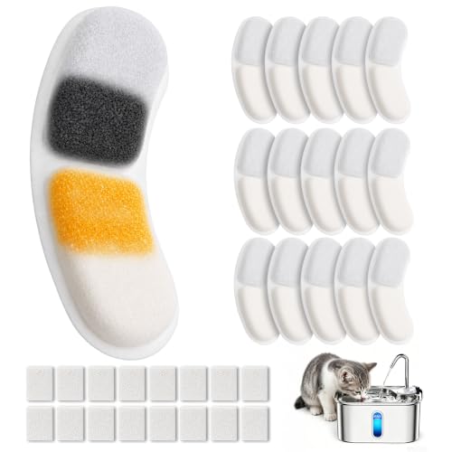 Enhon 32 Pack Cat Water Fountain Filters Compatible with Petlipo 2.5L 85oz by Enhon - Used condition - US$22.79
