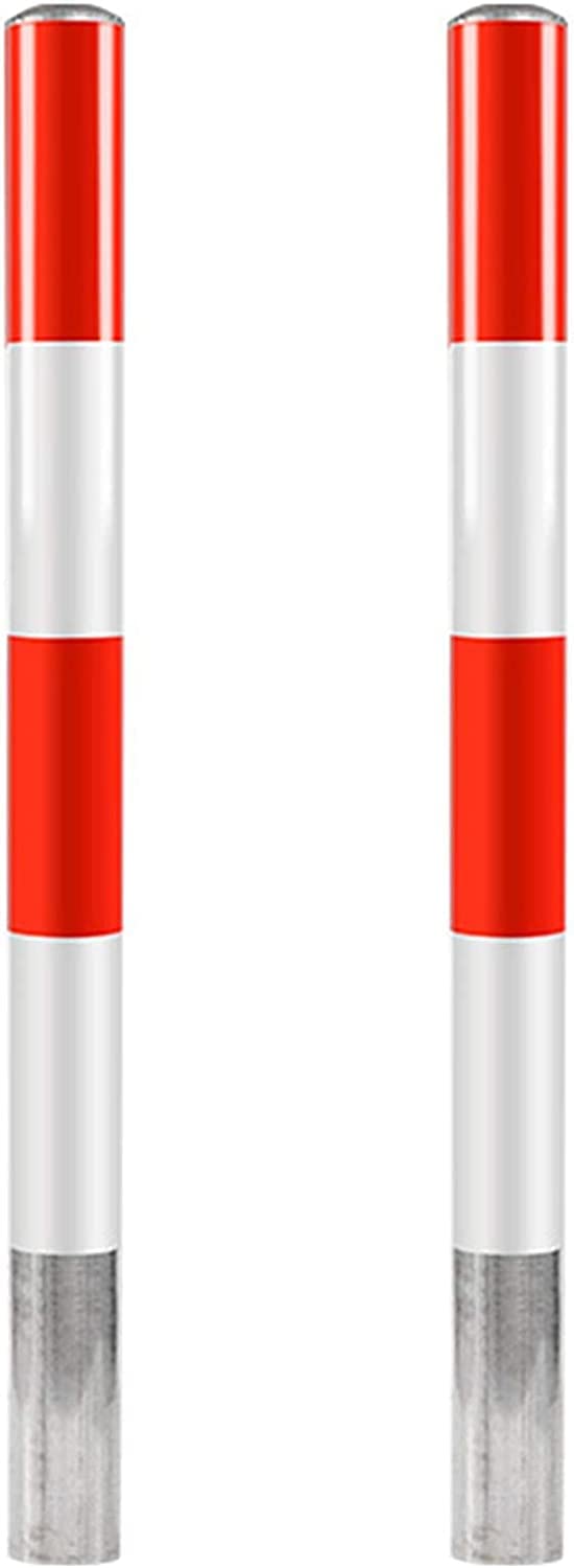 Borne de sécurité, borne de signalisation, 2 bères de stationnement pour allée, cônes de signalisation en Tube d'acier galvanisé, cônes de signalisation d'interdiction de stationnement, Robustes