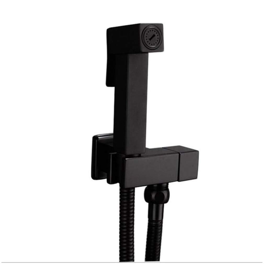 Nettoyage anal à l'eau fraîche grâce à la douchette de bidet carrée noire