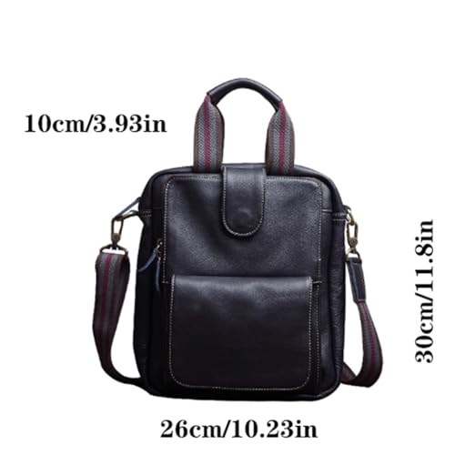 Anti-theft Crossbody Bag, Leather, Men Women Messenger Backpack, for Business Travel Work, 10.2 * 11.8 * 3.9in2