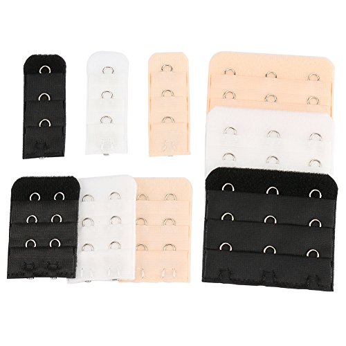 Closecret Extensores de Correa para la Espalda del Sujetador para Mujeres con 1 a 3 Ganchos Opcionales (combinación1)