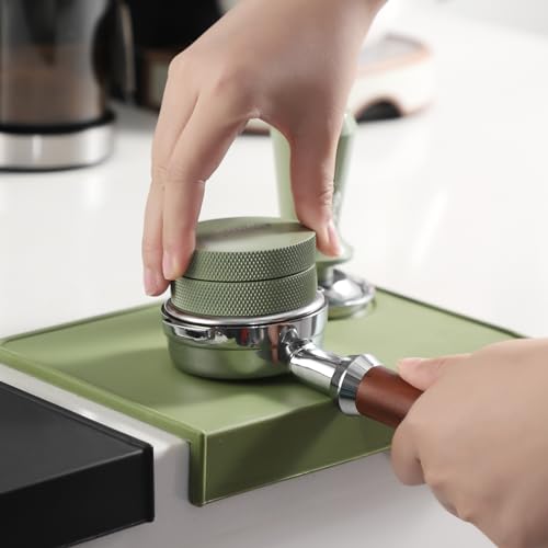 Bincoo Espresso Tamping Mat - Green Food Safe Rubber Coffee Tamper Mat