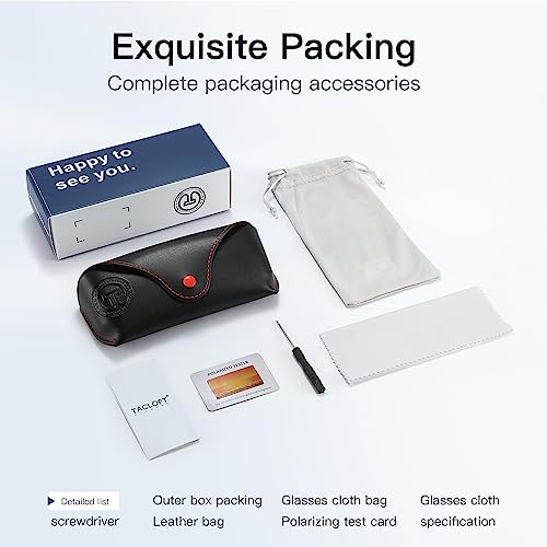 Polarized Sunglasses Men UV400 Protection - Unbreakable TR90 Frame, Fishing & Driving Sport Shades4