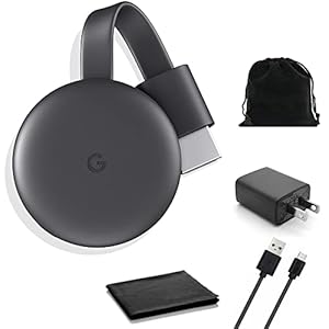Google Chromecast – Streaming Device with HDMI Cable – Stream Shows, Music, Photos, and Sports from Your Phone to Your…