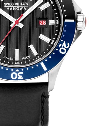 Image of Swiss Military Hanowa Flagship X Black Dial Watch for Men - SMWGB2100606