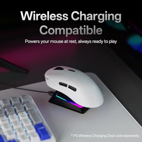 Image of Rapoo VT3 MAX Gen-2 Wireless Gaming Mouse, True 8K Wireless Polling Rate, 53g Lightweight, Up to 750 Hr Battery, Nordic nRF54L15 MCU, 120-Million Optical Switch, 10 Programmable Buttons, Macro Enabled