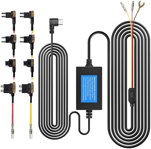 WOLFBOX 4A USB C Hardwire Kit Longer Version for WOLFBOX All Dash Cams, 21.33ft, Hard Wire Car Charger Cable Kit 12V- 24V to 5V for Dash Cameras with Battery Drain Protection image 3