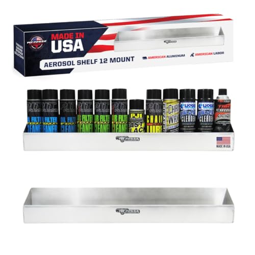 Pit Posse 455 Twelve Bottle Aerosol Spray Can Rack Shelf Holder 32