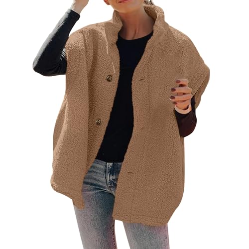 Lazzboy Fleecejacke Damen Weste Mäntel Für Teddyjacke...