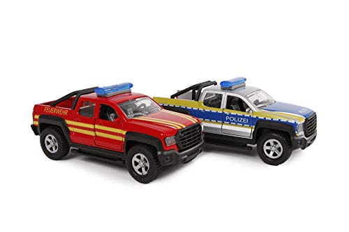 Kids Globe Traffic 510250 Deutsches Rescue Team - Vehículos de acción (13,5 cm)