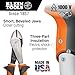 Klein Tools 200048EINS Pliers, Insulated Diagonal Cutting Pliers with Angled Head and 1000V Rated Insulated Grips, 8-Inch