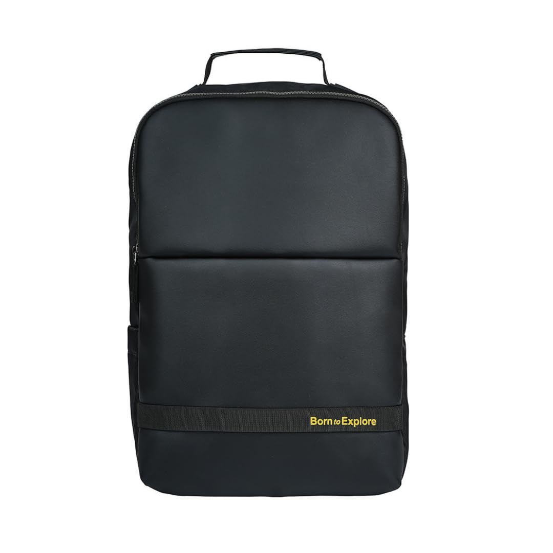 Classic Premium Business Backpack | Unisex Office Bag in Vegan Leather | 27L Water Resistant with 15.6" Laptop Sleeve, Anti-Theft Pocket & Padded Straps-image-26