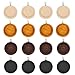 DROLE 20Pcs Wooden Pendant Trays Round Pendant Cabochon Bases Craft Bezels for DIY Jewelry Gift Making Cabochon Findings Fit 25mm Glass Dome Tiles Multicolored