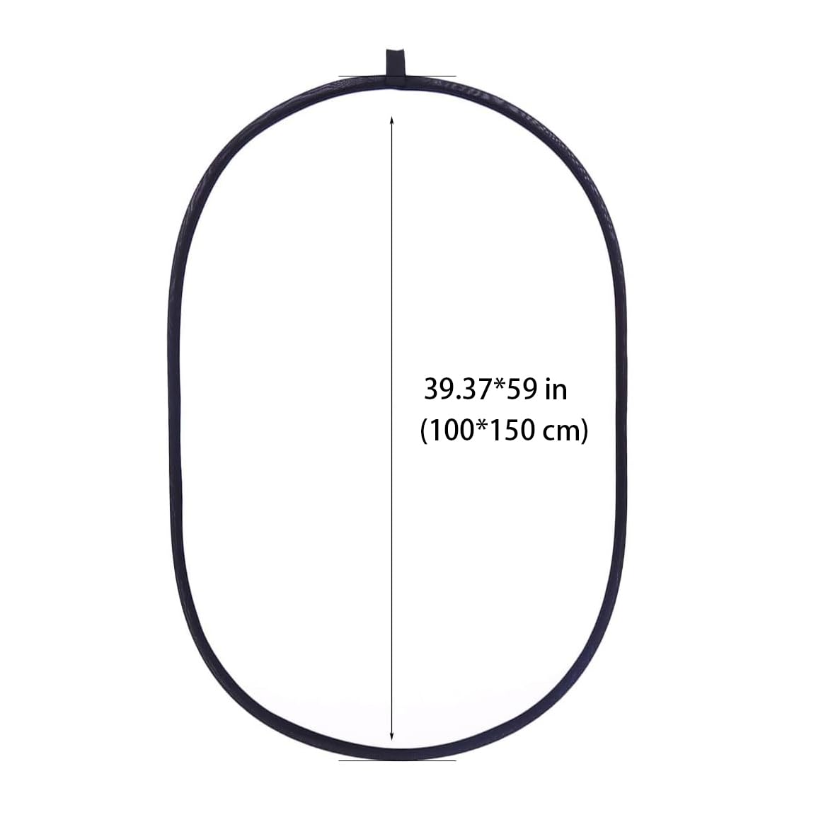 5 en 1 Reflector de Luz para Fotografía, 100x150cm Reflector Fotográfico, Difusor Ovalado Portátil Plegable con Bolsa de Transporte, para Retrato Estudio Fotográfico e Iluminación Exterior