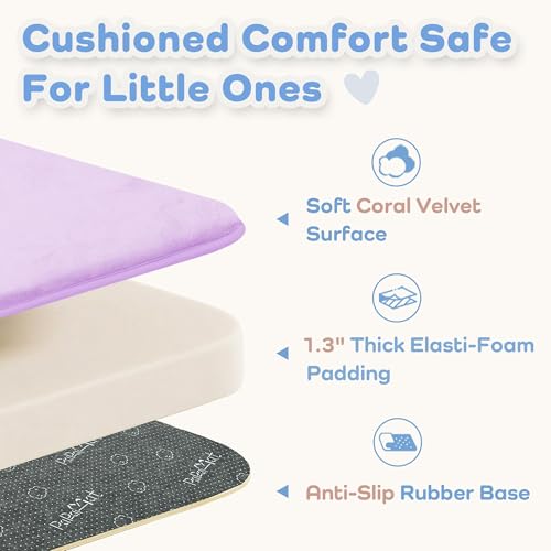 Image of 1.3 inch Thick Baby Floor Play Mat 50x50 Padded Playpen Mat, Violet