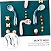 ERINGOGO 2sets Non-Slip Handle Training Cutlery Set Forks and Spoons for Months Safe and Easy to Use