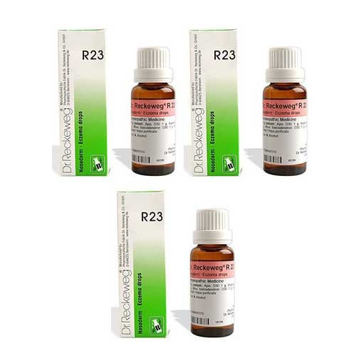 3 x Dr. Reckeweg - Homeopathic Medicine - R23 Eczema Drops.