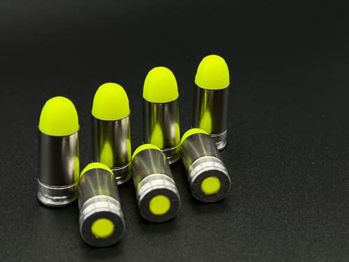 TechStudio3D 9mm Dummy Rounds, Snap Caps - Neon Green - Firearms Dry Fire Ammo for Training - Made in USA (20 Snap Caps)