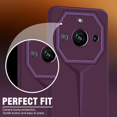Image of WOW IMAGINE Slim Back Cover for Realme Narzo 60 PRO | 11 PRO | 11 PRO Plus 5G | Blade Series Ultra Thin Case | Camera Protection | Soft Matte Silicone Flexible Mobile Case - Purple
