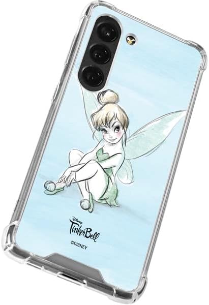 Skinit Clear Phone Case Compatible with Galaxy S23 - Officially Licensed Disney Tinker Bell Sketch Art Design