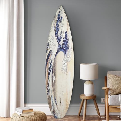 American Art Decor Surfboard Plaque Wall Sign - Beach House