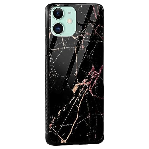 Image of COLORflow Back Cover Compatible with iPhone 11 | Black Marble Golden | Shockproof TPU Bumper Cover with Camera Protection Back Cover Compatible with iPhone 11