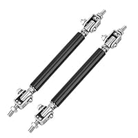 Auto Ladekantenschutz, 2ST 75mm Universal Front Rear Lip Rod Splitter Ladekantenschutz Support Kit Federbein Tie Bar Support (Black)
