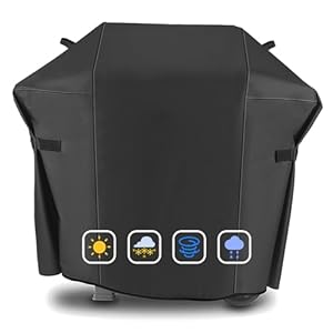 Weber Spirit and Spirit II 200 Series Grill Cover, 600D Heavy Duty Waterproof BBQ Grill Cover, 48 Inch 7138 Grill Cover for Weber Spirit II E210, Spirit E210 2 Burner Grillgas, All Weather Protection