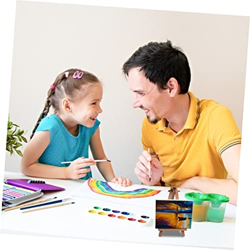 Lienzos para pintar niños DOITOOL de algodón con marco de madera pack de 24 7