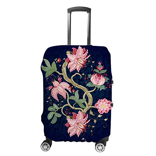Housse de bagage rose fleur en polyester élastique durable CHEHONG