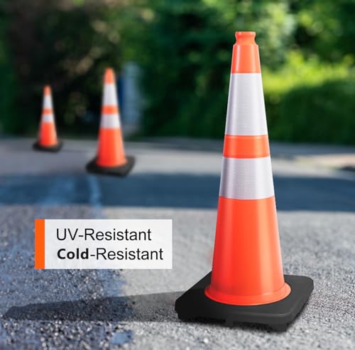 Besea DH-TC-70SNL 8 Cones) Besea 28 Inch Inch Orange Pvc Traffic Cones thumb #2