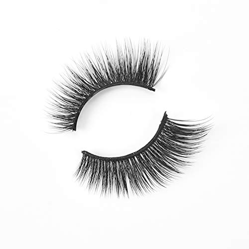 JINIGRT 3D Self-adhesive Eyelashes False Eyelashes Natural Hand Made Fake Eyelashes 1 Pair Package …