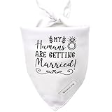 Realeaf Regalo de compromiso, anuncio de compromiso para perros pequeños y