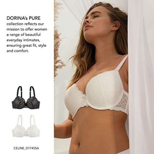 Dorina D17455A-A60 Lace Light Padded Underwire Lift Demi Bra Comfort Supportive Bras Plus Size thumb #6