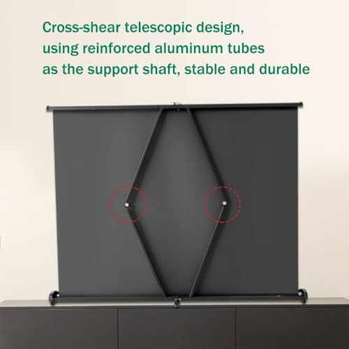 Écran de projection compact pour petits espaces et salons sans perçage - 7