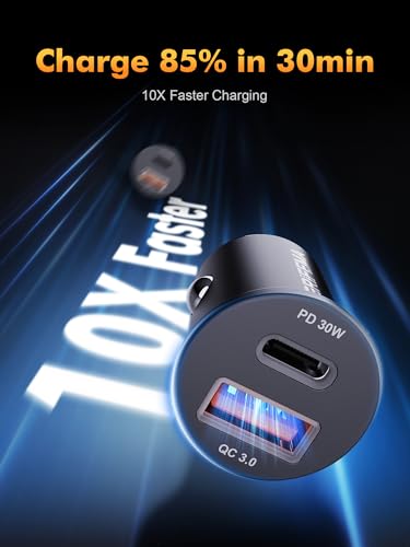 Image of GRIFEMA 30W USB C Car Charger with PD and QC 3.0