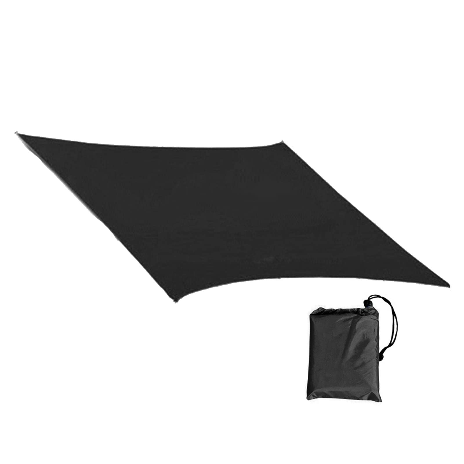 Yrohgkpn Black Foldable Hiking Camping Travel Mat Waterproof Outdoor Pocket Picnics Blanket Lightweight Beach Blanket Sandproof Waterproof Beach Sandproof Outdoor Picnics Blankets Foldable Bag