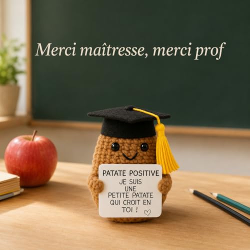 Patate Studieuse© | Idee Motivation Etudiant | Cadeau Original Eleve | Focus Ecole Bac Examen | Fete Diplome Etude | Enfant Fille Garcon Ado | Deco Chambre Bureau Classe KOT | Coach Prof Motivation – vue 7