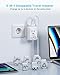 VINTAR Universal Travel Adapter Kit, 3ft Detachable Extension Cord with 2 AC Outlets & 3 USB(2 USB C), Type A/C/G/D/I/M International Power Adaptor for US to Europe UK India South Africa Japan