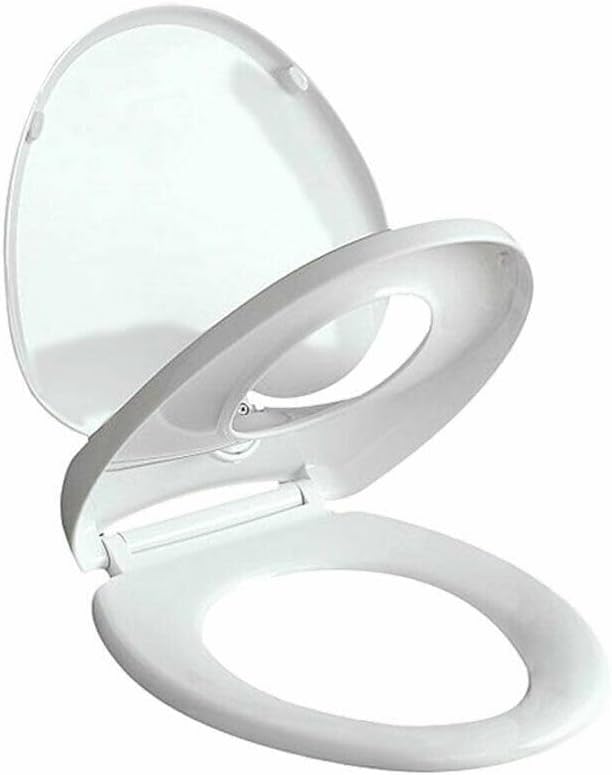 Soft Close Family Toilet Seat Potty Training Built in Baby Seat for